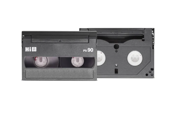 Mini-DV-Kassette auf weißem Hintergrund — Stockfoto