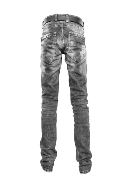 Черные джинсы с черным поясом подросток — стоковое фото