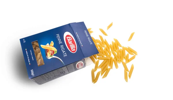 Barilla Penne Rigate macarrão italiano — Fotografia de Stock