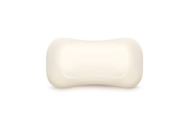 Taze sabun izole kırpma yolu ile beyaz arka plan üzerinde