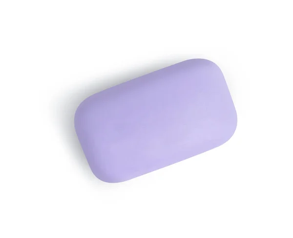 Čerstvé mýdlo izolovaných na bílém pozadí s ořezovou cestou — Stock fotografie