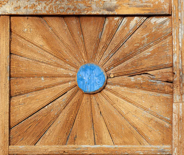 Decoração Madeira Velha Portão Velho Ornamento Arte Popular Dos Balcãs — Fotografia de Stock
