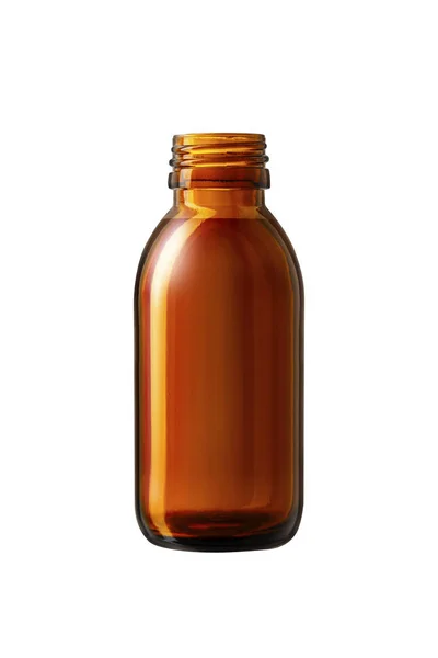 Open Medicine Bottle Close Isolated White Background — Stock Photo, Image