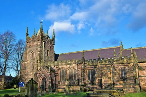 Whiston Parish Church Har Tjänat Gud Och Hans Folk Whiston — Stockfoto