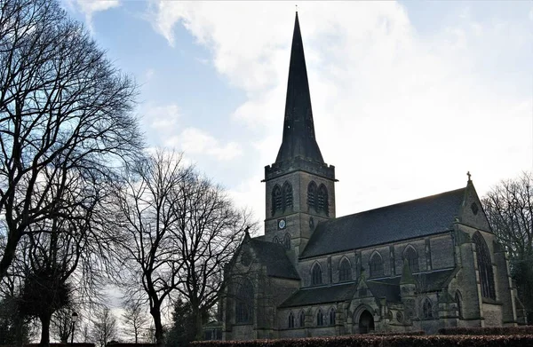 Heliga Treenighetskyrkan Den Katolska Traditionen Englands Kyrka Stiftet Sheffield Dyrkan — Stockfoto