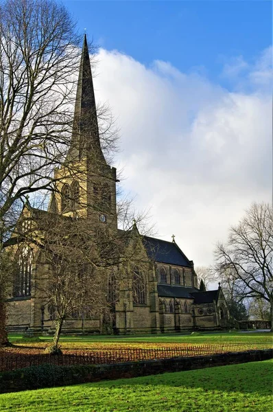 Heliga Treenighetskyrkan Den Katolska Traditionen Englands Kyrka Stiftet Sheffield Dyrkan — Stockfoto