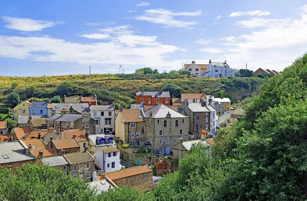 Staithes Přímořská Vesnice Scarborough Borough North Yorkshire Anglie Easington Roxby — Stock fotografie