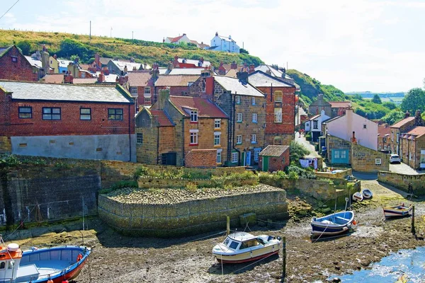 Staithes Seaside Village Scarborough Borough North Yorkshire England Easington Roxby — Stock Photo, Image