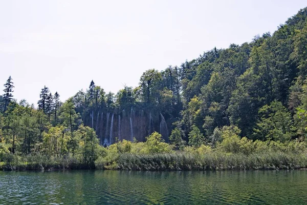 Národní Park Plitvická Jezera Jedním Nejstarších Největších Národních Parků Chorvatsku — Stock fotografie
