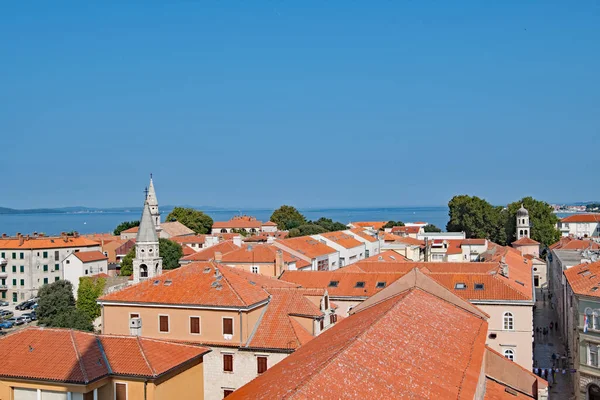 Las Vistas Desde Catedral Santa Anastacia Casco Antiguo Zadar Croacia —  Fotos de Stock