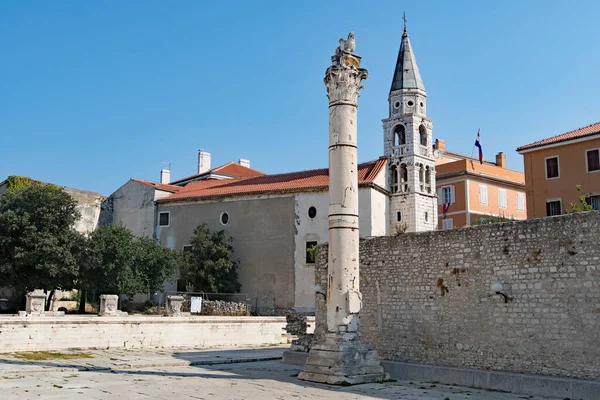 Zadar Den Äldsta Kontinuerligt Bebodda Kroatiska Staden Det Ligger Vid — Stockfoto