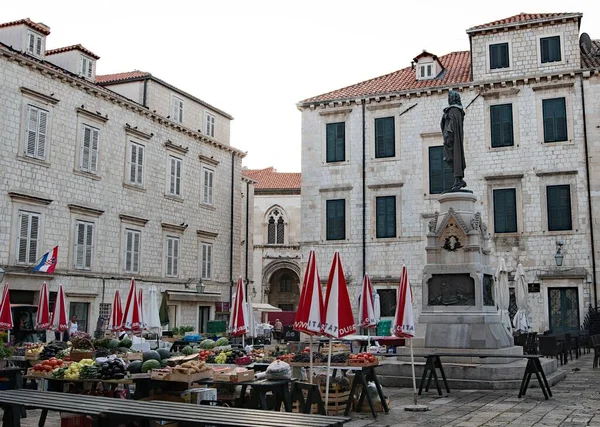 Dubrovnik Stad Vid Adriatiska Havet Södra Kroatien Det Mest Framstående — Stockfoto