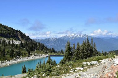 Whistler ve Blackcomb, 200 'den fazla işaretli koşu, 8 bin 171 dönüm arazi, 16 alp kase ve 3 buzulun birleşiminden oluşan, yılda ortalama 1.181 santimetre (465 inç) kar elde eden iki yan yana dağdır..