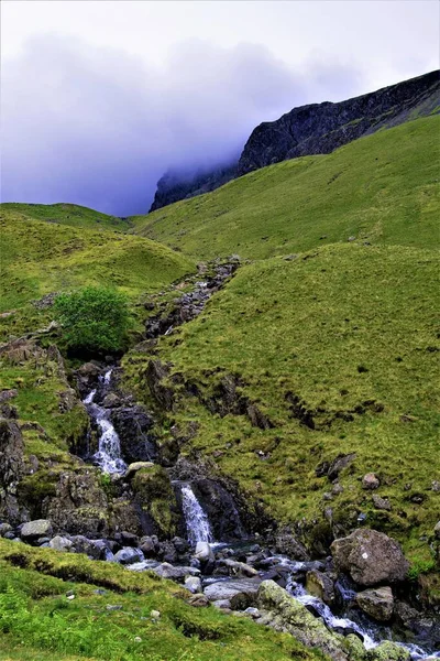 Wasdale Head Una Aldea Agrícola Dispersa Parque Nacional Lake District — Foto de Stock