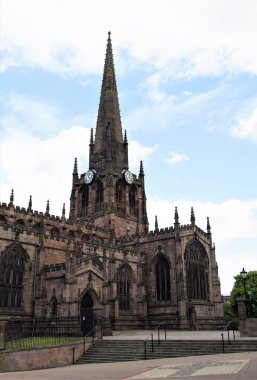 Rotherham Minster binlerce yıldır ibadete açık olduğu için kilit altında tutuluyor. 16 Mayıs 2020 Cumartesi..