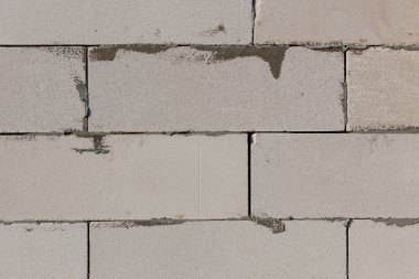 Beton duvar arka planı. Duvar inşa et. Tamamlanmamış ev wal