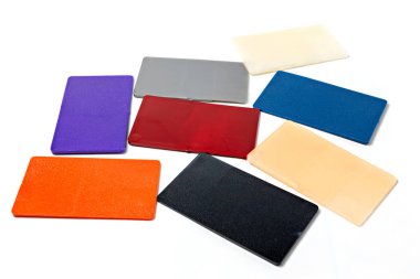 Plastik polimer granüllere yakın çekim. Polimer topaklar. polimer pl