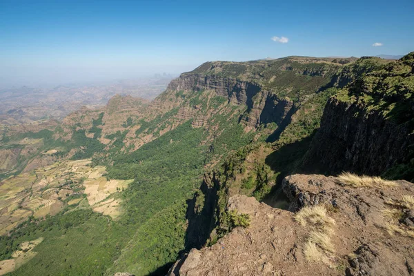 Paisaje Parque Nacional Las Montañas Simien Norte Etiopía — Foto de Stock