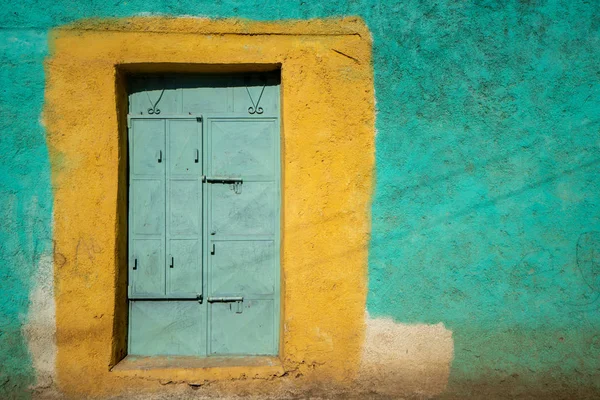 Porte Entrée Une Maison Dans Ville Aksum Éthiopie — Photo