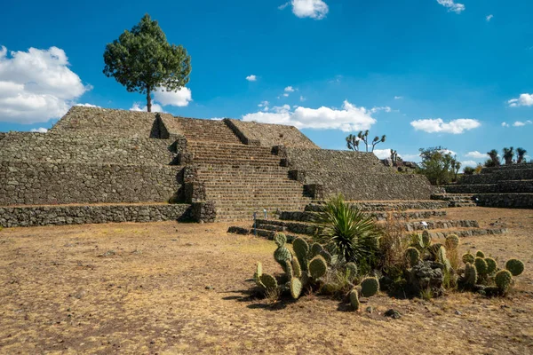 Cantona Puebla Mexico Mesoamerican Archaeoligical Site Only Few Visitors — Stock Photo, Image