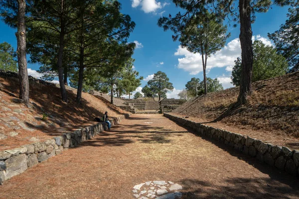 Cantona Puebla Mexico Mesoamerican Archaeoligical Site Only Few Visitors — 스톡 사진