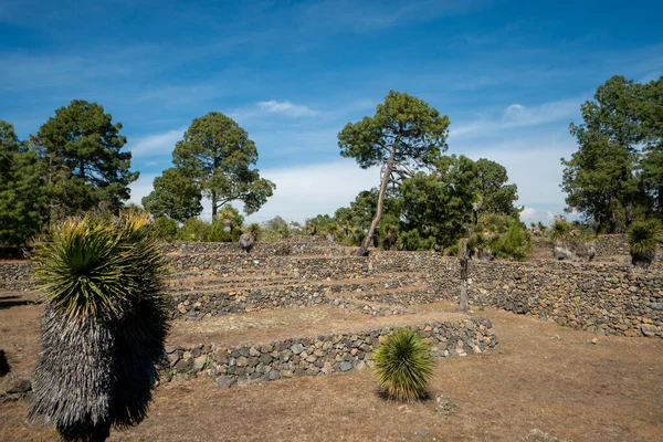 Cantona Puebla México Sitio Arqueológico Mesoamericano Con Pocos Visitantes — Foto de Stock