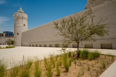 Fort Qasr Al Hosn, a tourist attraction in downtown Abu Dhabi, U clipart