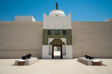 Fort Qasr Al Hosn, a tourist attraction in downtown Abu Dhabi, U clipart