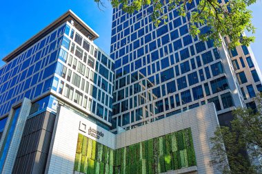 Mexico City, Meksika-10 Aralık 2019: Paseo De Reforma yakınlarındaki Mexico City Finans Merkezi