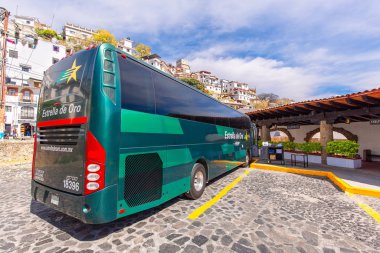 Taxco, Mexico-December 22, 2019: Central bus station in Taxco servicing intercity connections to Mexican tourist destinations
