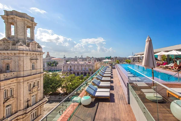 Havana Cuba December 2019 Scenic Panoramic View Havana Historic Center — Stock Photo, Image