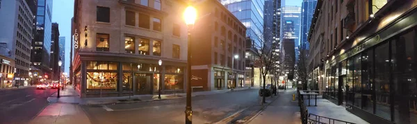 Торонто Онтарио Канада Декабря 2019 Года Прекрасный Вид Центральные Улицы — стоковое фото
