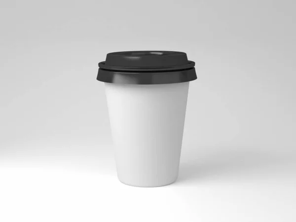 Seri resmi, logo, kurumsal kimlik ya da illüstrasyon sunumu için üç boyutlu kağıt kahve fincanları..