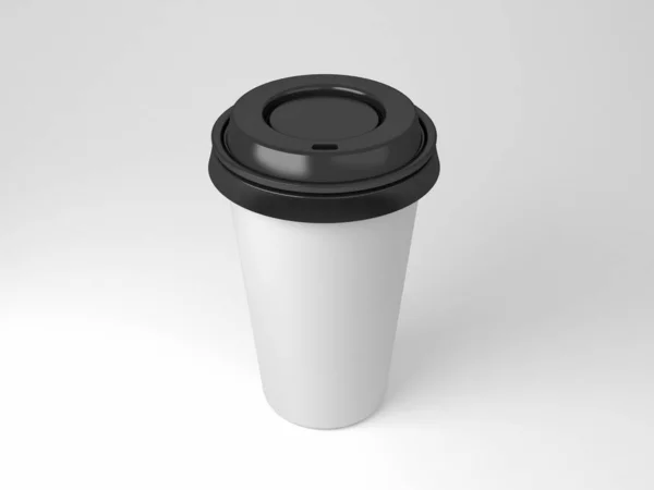 Seri resmi, logo, kurumsal kimlik ya da illüstrasyon sunumu için üç boyutlu kağıt kahve fincanları..