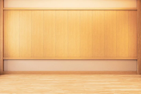 Japanese Empty room wood on wooden floor japanese interior desig