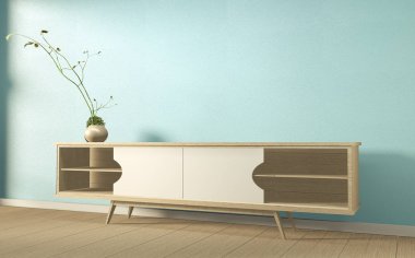 Nane oda modern tropikal tarzı TV raf-boş oda Interio