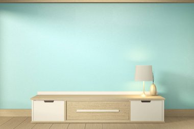 Nane oda modern tropikal tarzı TV raf-boş oda Interio