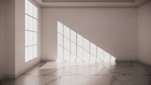 Interior de sala de piso de granito - Sala vazia de granito de pedra natural — Fotografia de Stock