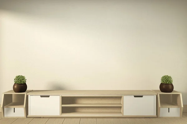 Modern boş oda Japon Tv kabini - zen tarzı, minimal des — Stok fotoğraf