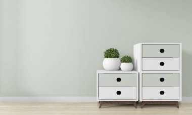 Mini dolap japan minimal tasarımı ve zen üzerine süsleme 