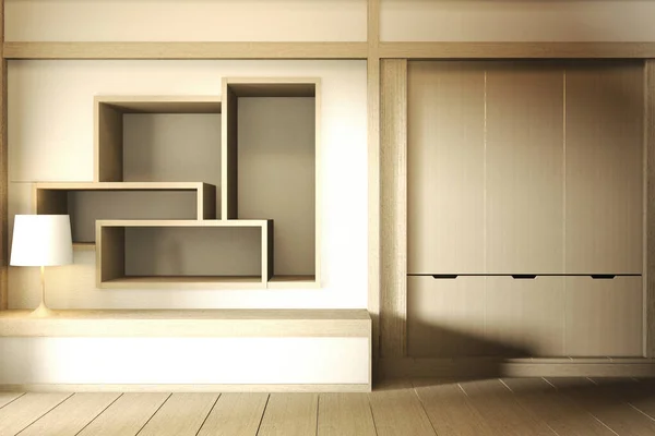 Mock up hylla vägg, Designad speciellt i japansk stil, emp — Stockfoto