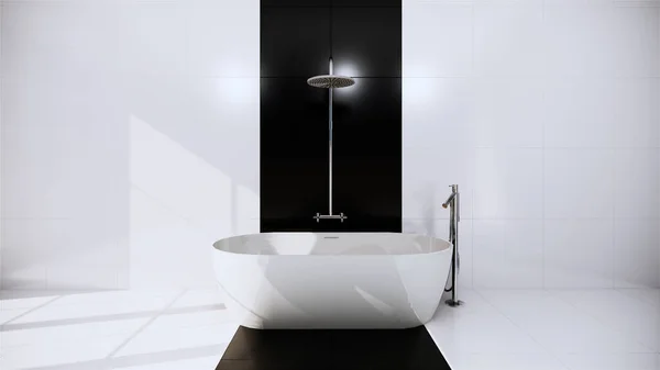 Zen Design Toilettegels Muur Vloer Japanse Stijl Weergave — Stockfoto