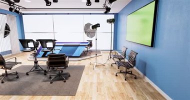 Stüdyo - Beyaz Ekranlı Modern Film Stüdyosu. 3B görüntüleme