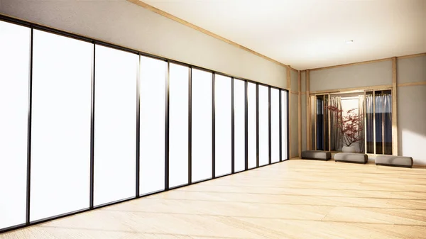 Kontorsverksamhet Vacker Japanroom Mötesrum Och Konferensbord Modern Stil Rendering — Stockfoto