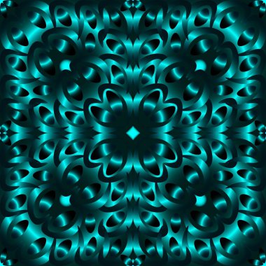 Toplam arkaplanda farklı renklerin kusursuz ve sonsuz tekrarlanan parlak süslemesi