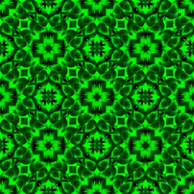 Toplam arkaplanda farklı renklerin kusursuz ve sonsuz tekrarlanan parlak süslemesi