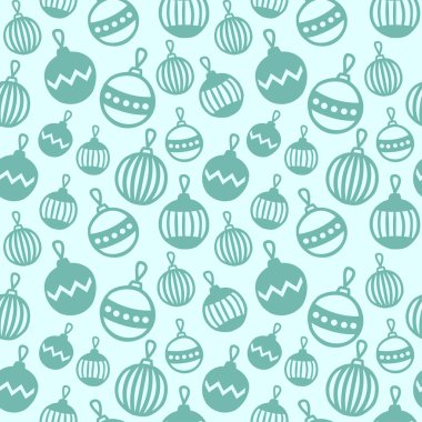 Mutlu Noeller ve Mutlu Yıllar 2017. Noel sezonu el sorunsuz desen çizilmiş. Vektör illüstrasyon. Doodle tarzı. Dekorasyon. Tasarım için kış tatili arka planlar. Kar taneleri, Noel Baba. Mavi