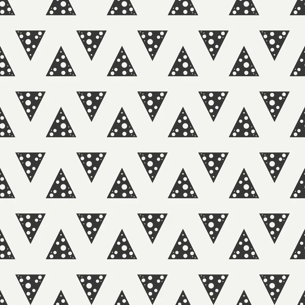 Geometric line monochrome abstract hipster seamless pattern with triangle. Wrapping paper. Scrapbook paper. Tiling. Vector illustration. Background. Graphic texture for your design, wallpaper. — Stock Vector