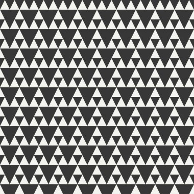 Üçgen ile geometrik çizgi tek renkli soyut hipster seamless modeli. Kağıt ambalaj. Scrapbook kağıt. Döşeme. Vektör çizim. Arka plan. Tasarım, duvar kağıdı için grafik doku.