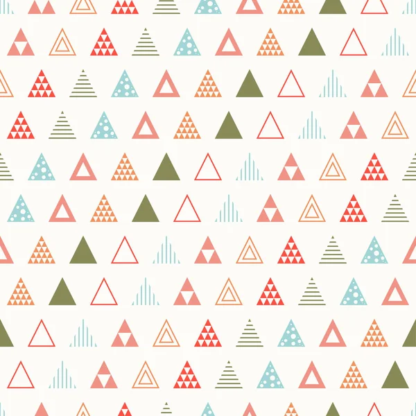 Línea geométrica de color abstracto hipster patrón sin costura con triángulo. Papel de envolver. Scrapbook. Impresión. Ilustración vectorial. Antecedentes Textura gráfica para su fondo de pantalla de diseño. Rojo, azul, verde — Vector de stock